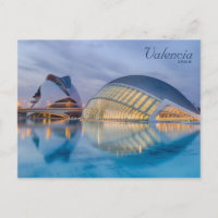 Valencia Espagne Architecture Moderne Carte Postal