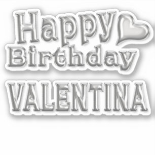Valentina Happy Birthday Autocollants