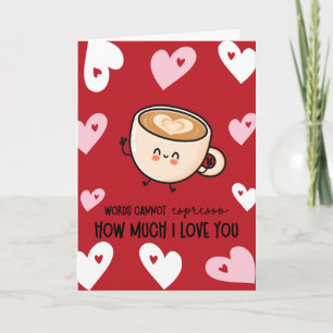 Valentine à la Carte avec un Jeu de Mots sur l'Esp