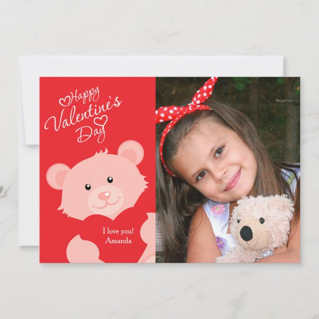 Valentine Bear Carte photo (Devant)