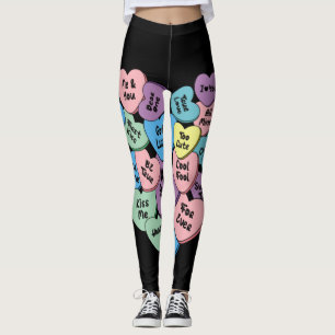 valentine bonbons coeur conversation Leggings