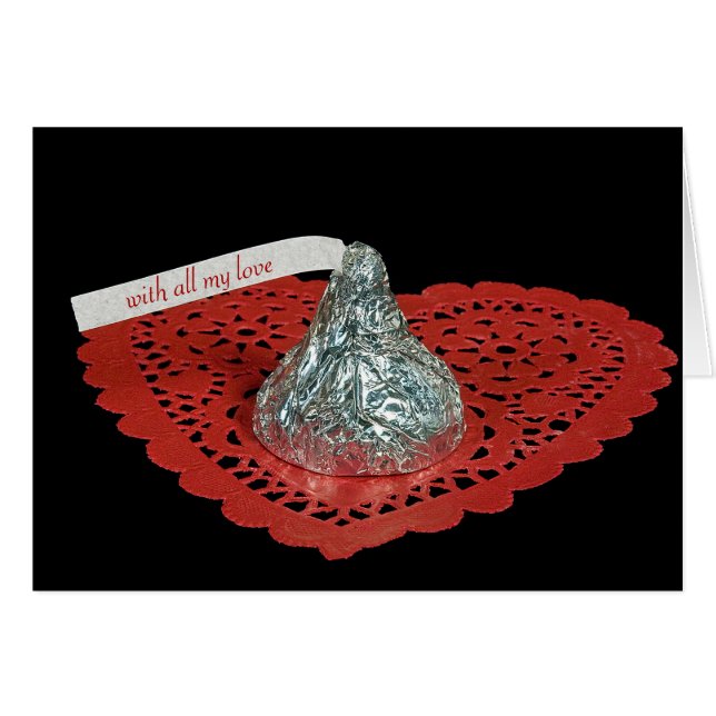 Valentine Candy Kiss à coeur (Devant horizontal)