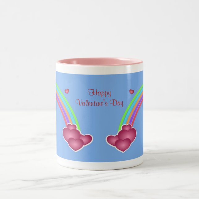 Valentine Coeurs Rainbow Mug (Centre)