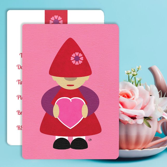 Valentine Gnome avec invitation cardiaque (Créateur téléchargé)