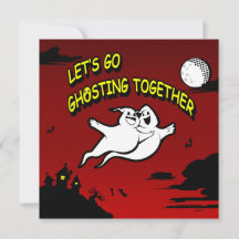 Valentine Halloween Ghosting Enregistrer la carte