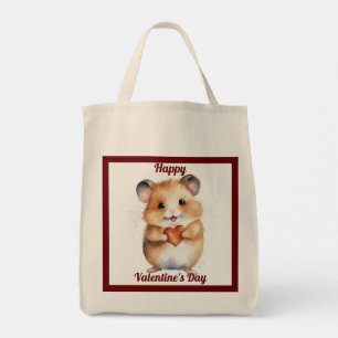 Valentine Hamster Avec Sac fourre-tout Coeur