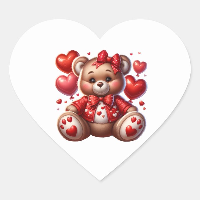 Valentine Heart Stickers (Devant)