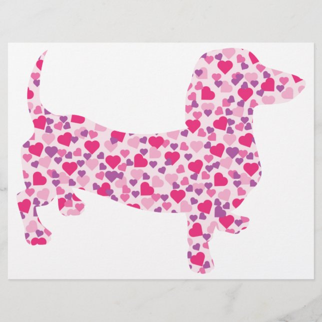Valentine Hearts Dachshund (Devant)