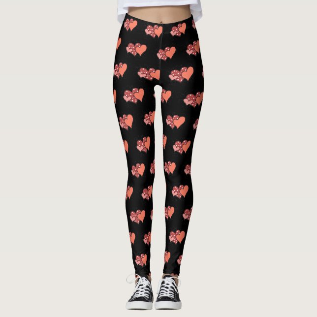 Valentine Hearts Leggings (Devant)