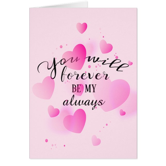 Valentine Hearts with Love Quote (Devant)