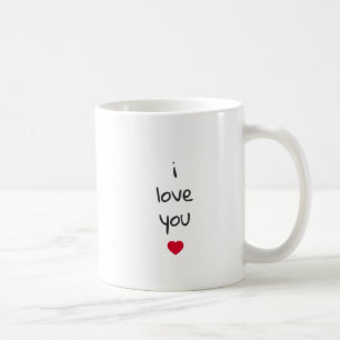 Valentine I Love You Mug with Heart