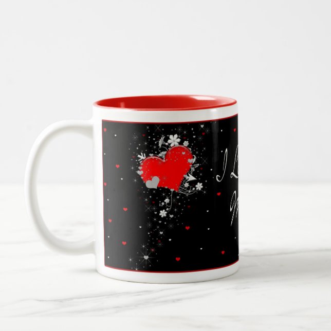 VALENTINE - JE T'AIME DAVANTAGE - COEUR MUG (Gauche)