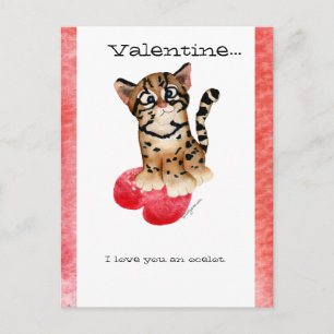 Valentine, je t'aime Une Carte Postale d'Ocelot