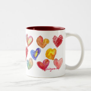 Valentine Love Hearts Mug 2 de 4