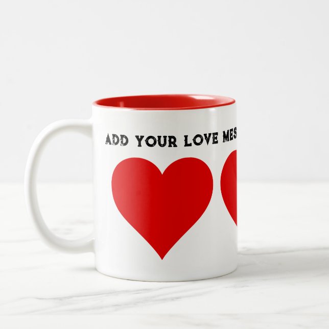 Valentine Love Mug - Personnaliser (Gauche)