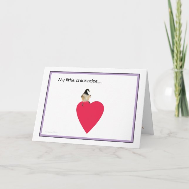 Valentine : Ma petite carte de poulet (Devant)
