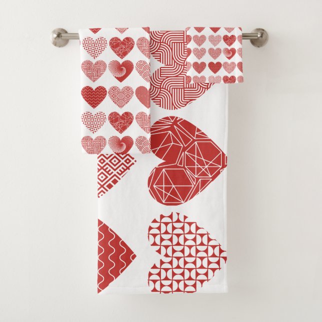 Valentine mignonne amour doux coeur rouge motif (En situation)
