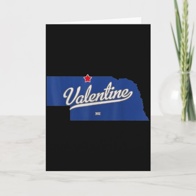 Valentine Nebraska Ne Carte  (Devant)