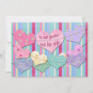 Valentine Papier Coeurs Bunts pour Pasteur