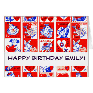 Valentine Retro Love Hugs Motif