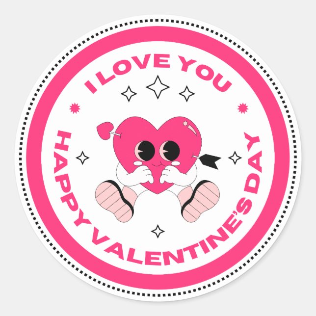 Valentine’s Day Love Sticker (Devant)