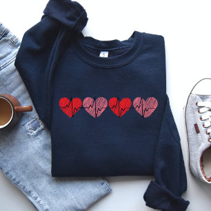 Valentine Sweatshirt de coeur, mignon cadeau Valen