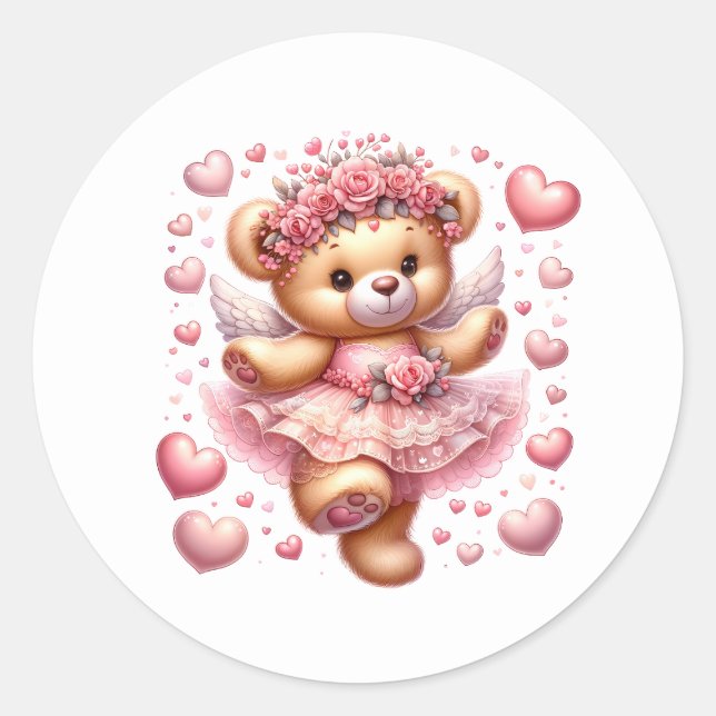 Valentine Teddy Stickers (Devant)