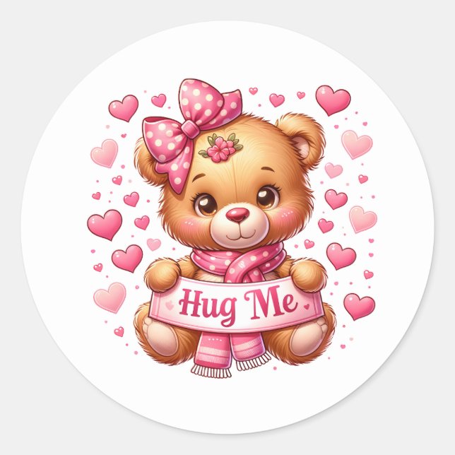 Valentine Teddy Stickers (Devant)