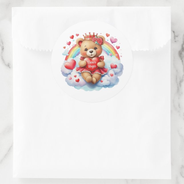 Valentine Teddy Stickers (Sac)