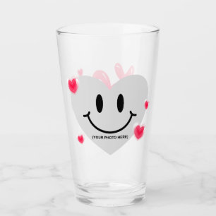 Valentine Verre Coeur Balloon Bubblegum Couple