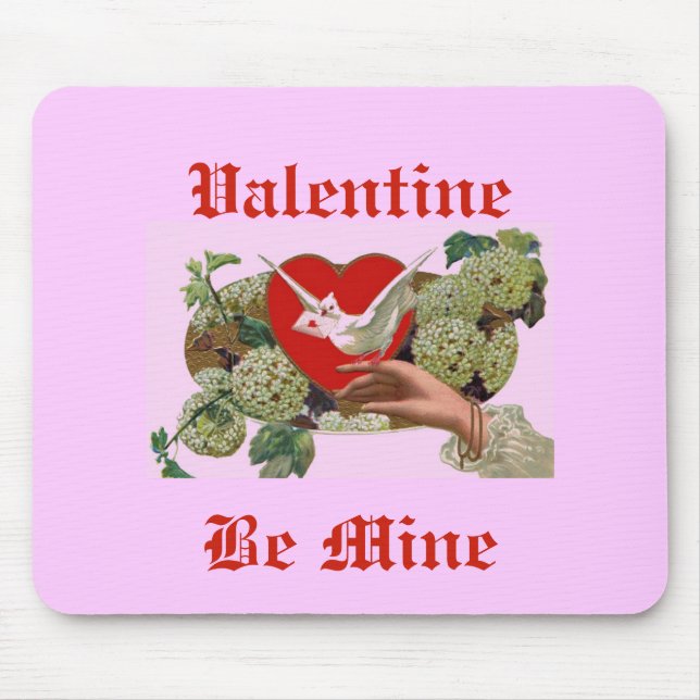 Valentine vintage soit tapis de souris de mine (Devant)