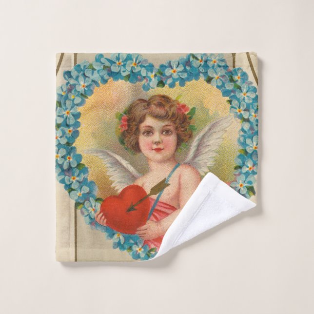 Valentine vintage, Stecher Litho Company, vers 191 (Gant de toilette)