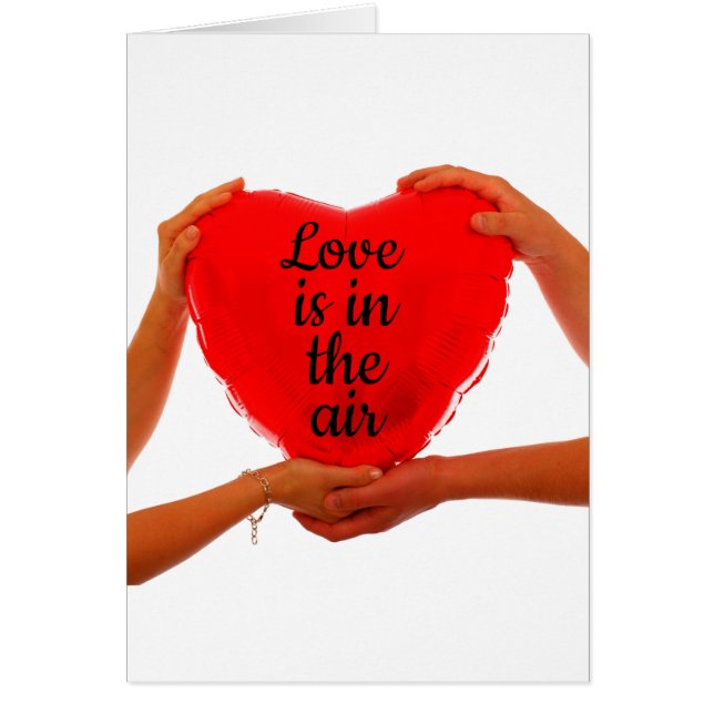 Valentines 2025 Day Love is in the air Card (Devant)