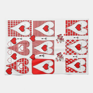valentines aiment la serviette de cuisine