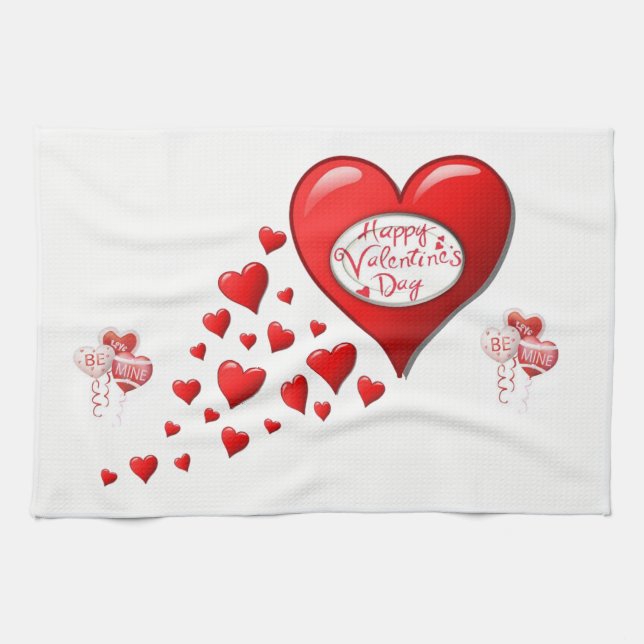 valentines amour cuisine serviette (Horizontal)