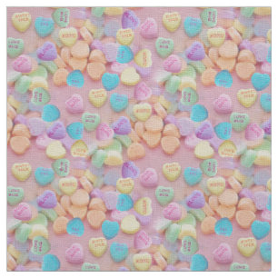 valentines bonbons coeurs tissu