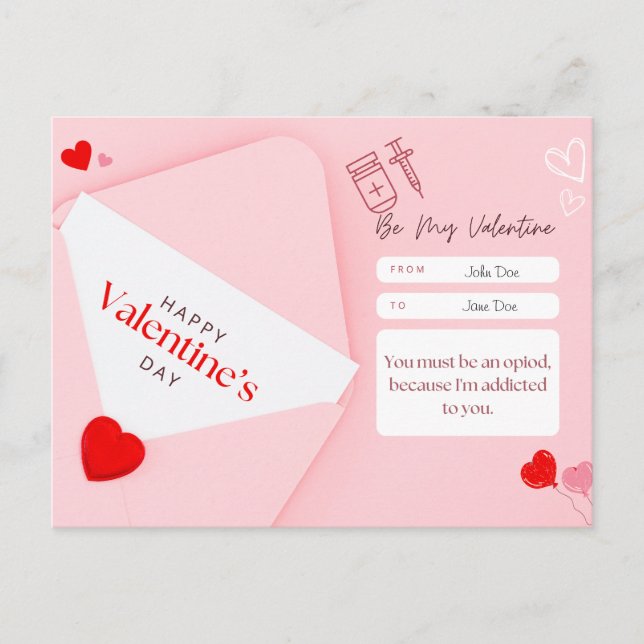 Valentines Carte de jour - Pharmacologie Thème 2 (Devant)