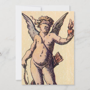 Valentines Cupid Blindfoldfold, Carte Tarot Vintag