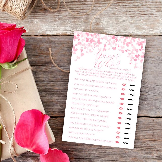Valentine's Day Baby Shower Guess Who Game (Créateur téléchargé)