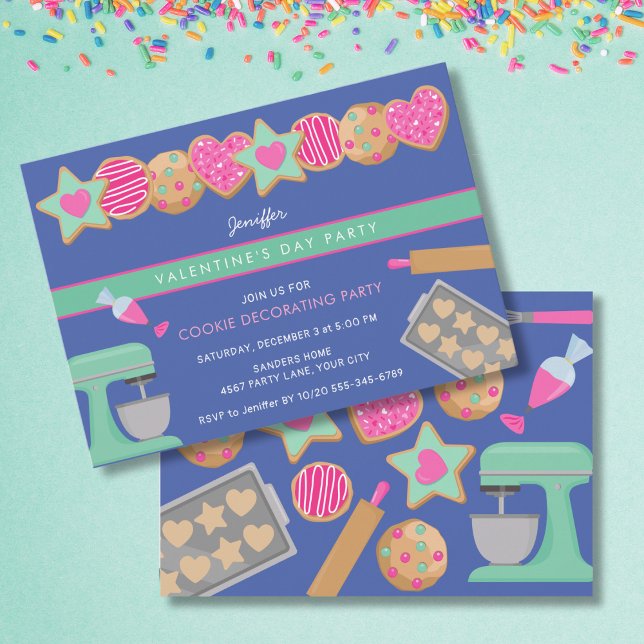 VALENTINE'S DAY COOKIE PARTY INVITATION (Créateur téléchargé)
