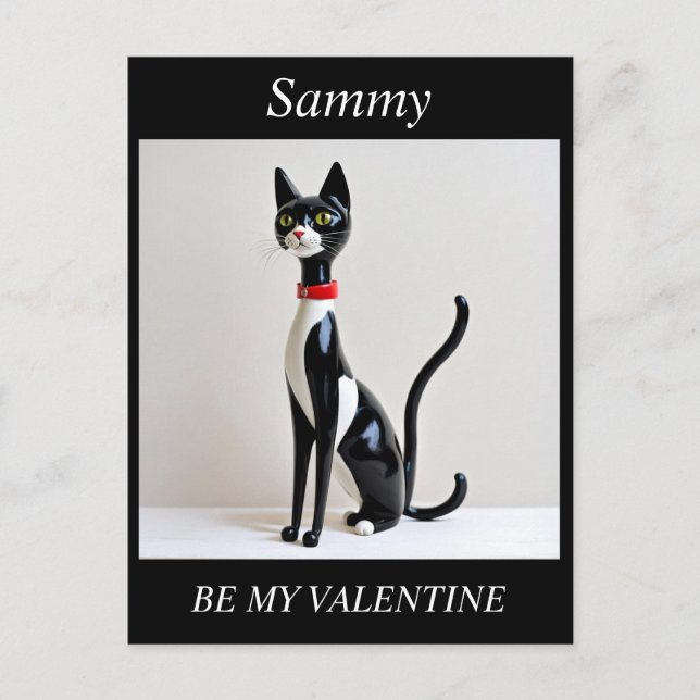 VALENTINE'S DAY Mid Century Chat, Carte postale mo (Devant)