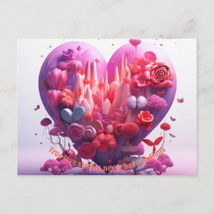 valentine's day vraie coeur amour carte postale po