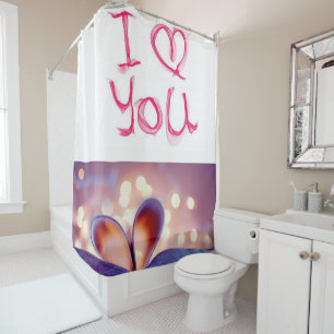 Valentines de rideau de douche