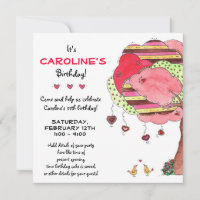 Valentines, Invitation de fête d'anniversaire