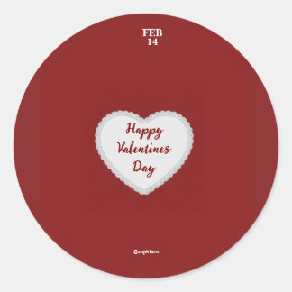 Valentines jour autocollant - sophiaco