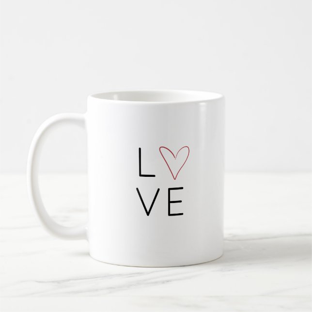 Valentines Mug : "AMOUR" (Gauche)