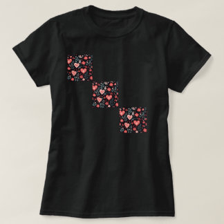 Valentine's t-shirt with heart flowers