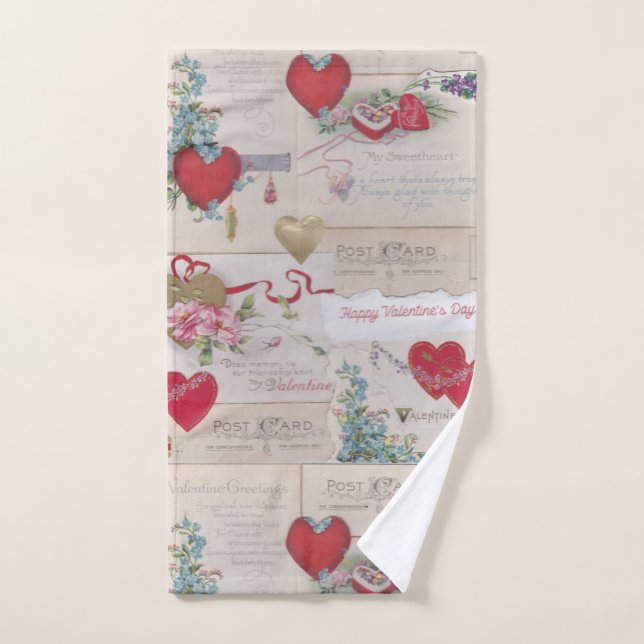 Valentines vintages (Serviette à main)