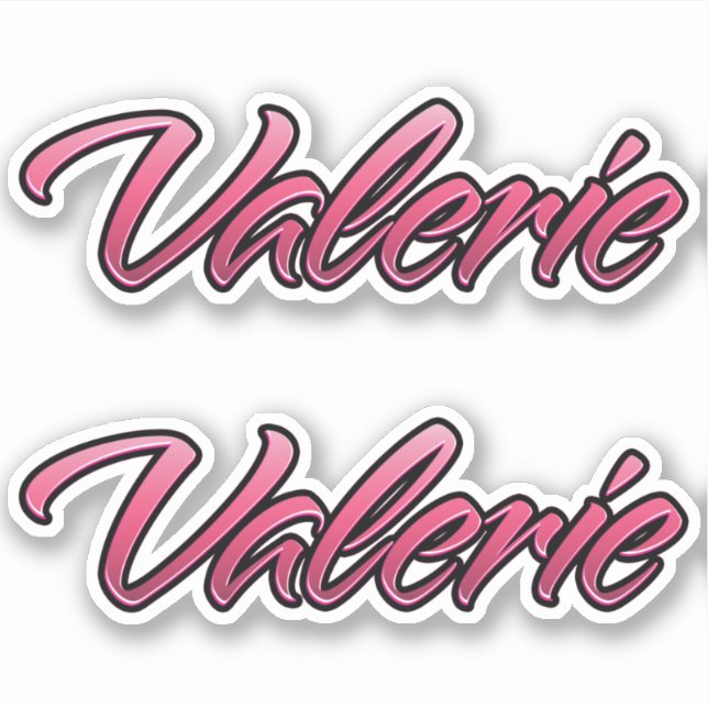 Valerie faded pink Autocollants (Devant)