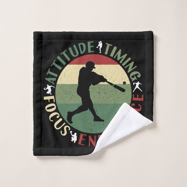 Valeurs d'équipe de baseball motivationnelles (Gant de toilette)